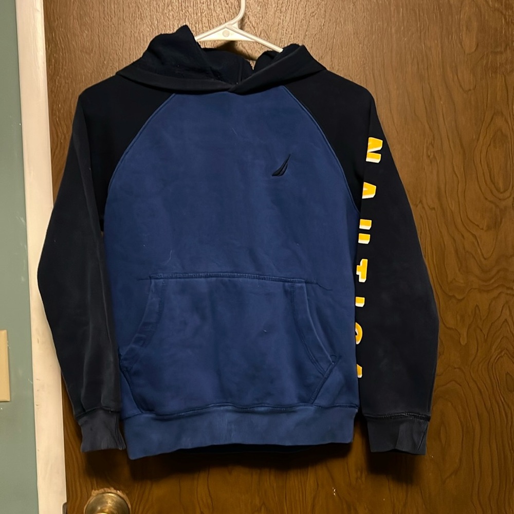 Nautica blue hoodie size M 10-12 (boy)